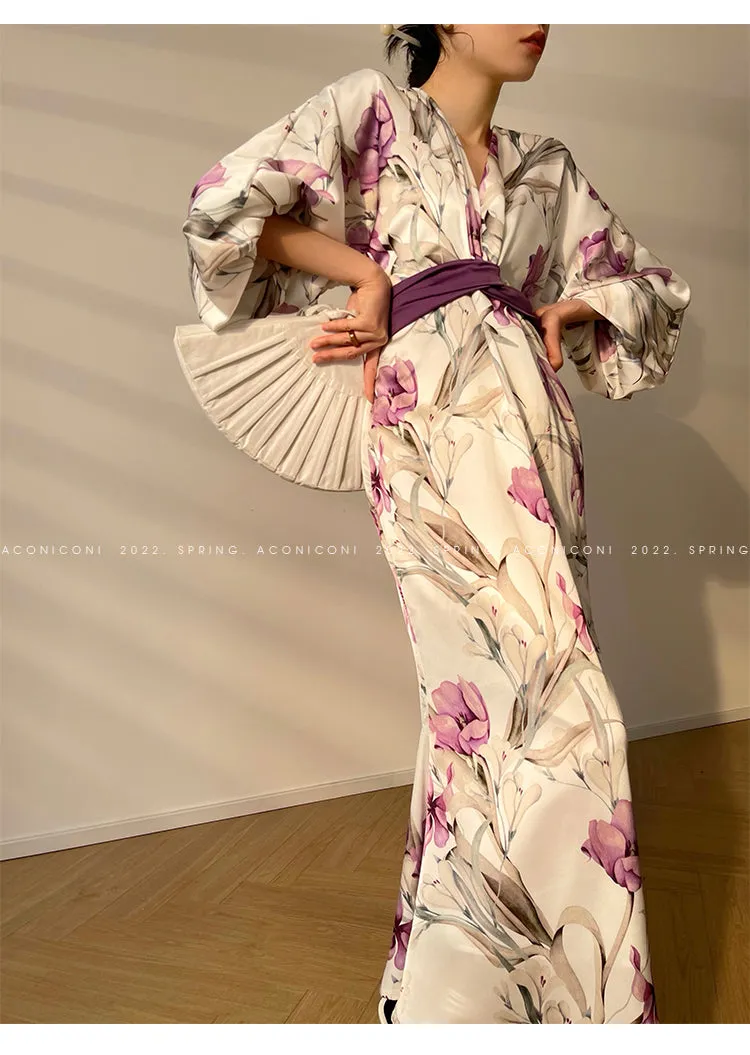 Aconiconi｜French light luxury japanese inspired dress - Begonia