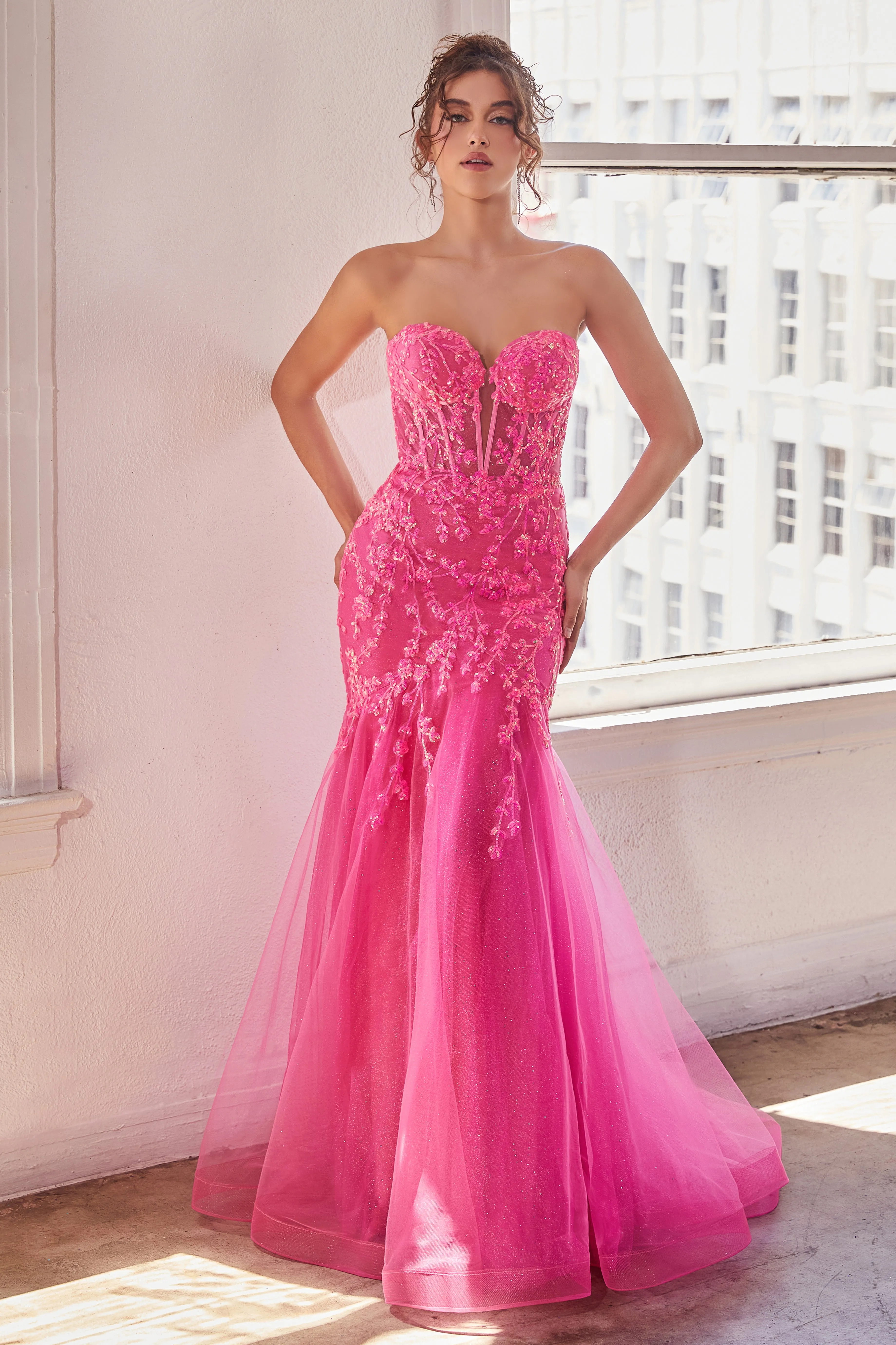 CINDERELLA DIVINE CB139 Strapless Sweetheart Mermaid Dress