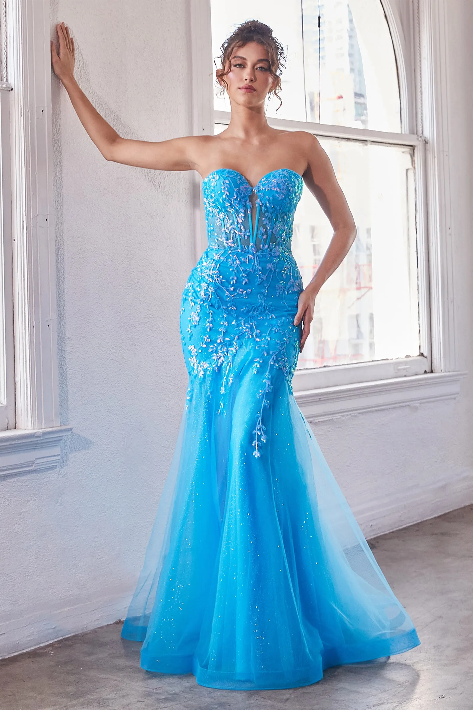 CINDERELLA DIVINE CB139 Strapless Sweetheart Mermaid Dress