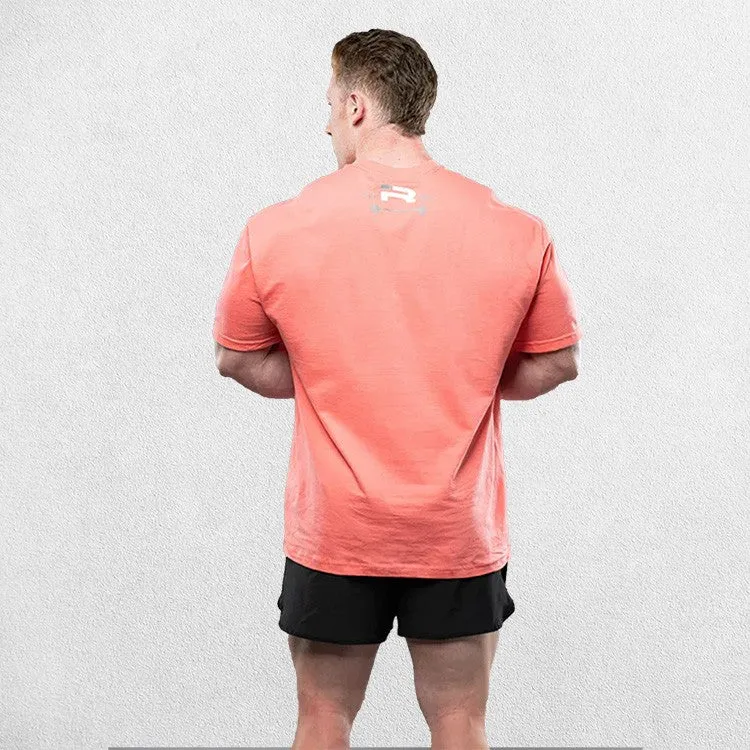 Loose Fit Barbell Club Crew Neck Muscular Tee Perfect for Workouts and Streetwear