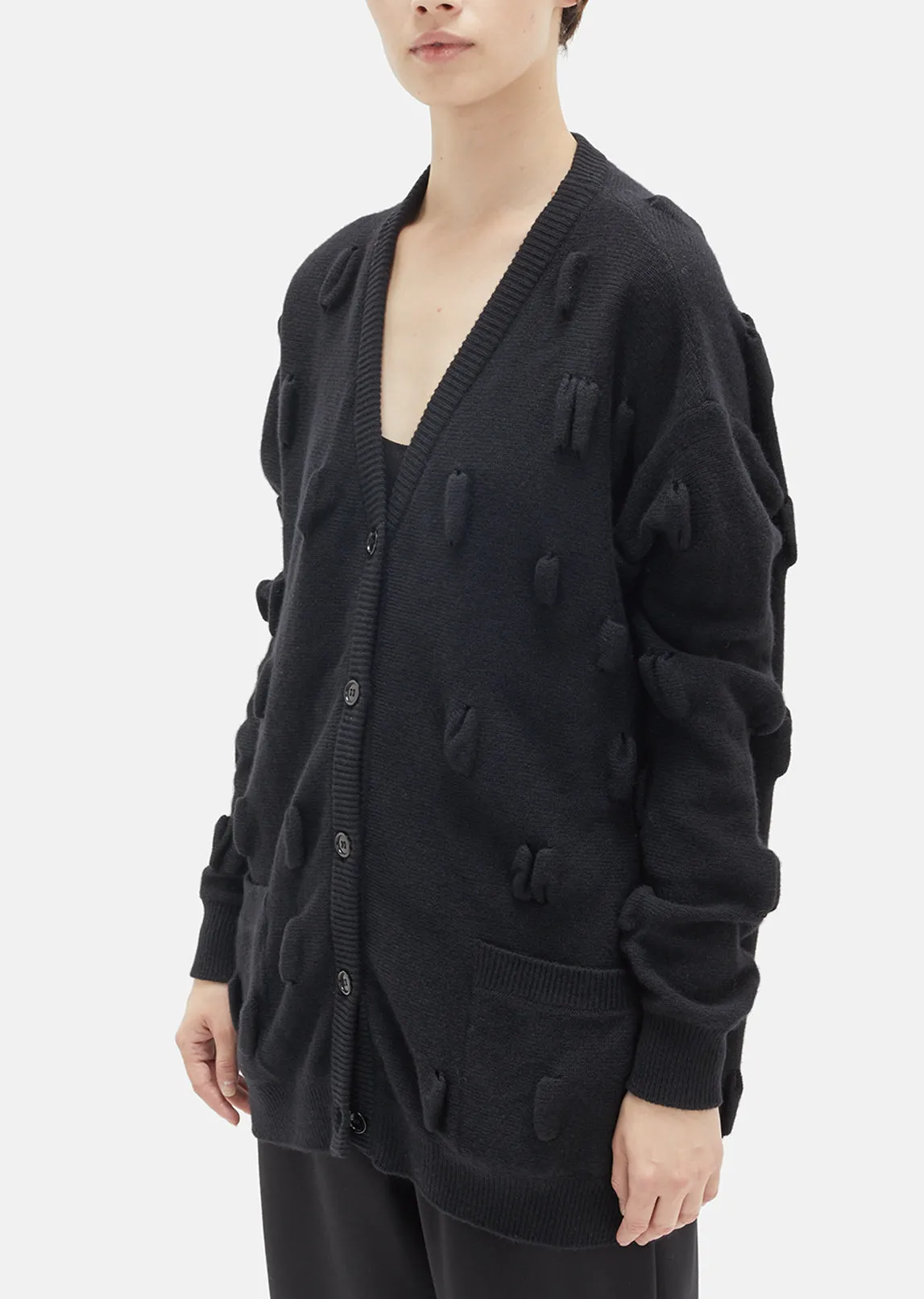 Oversized Bubble Knit Cardigan