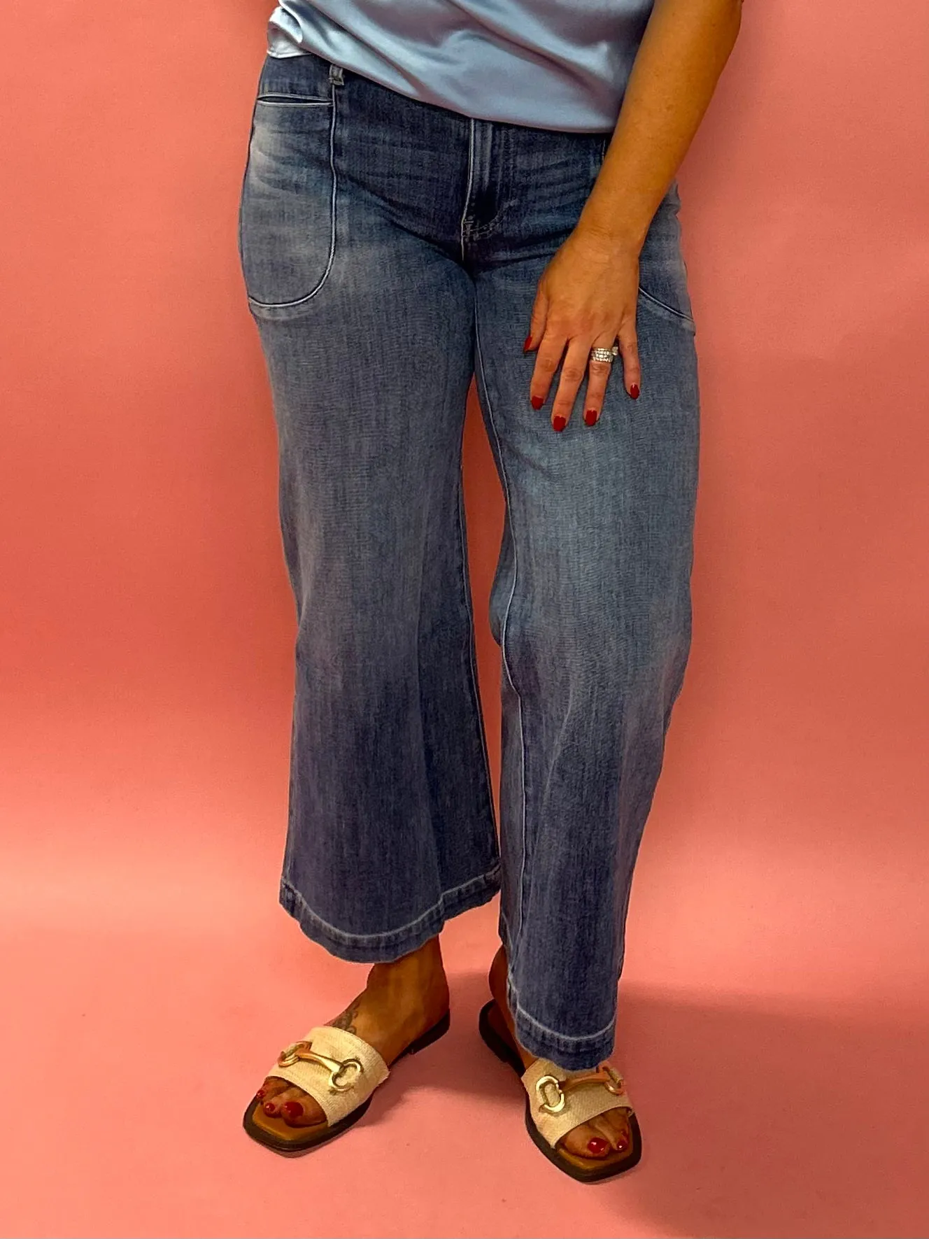 Vintage Vib Meg High Rise Wide Leg