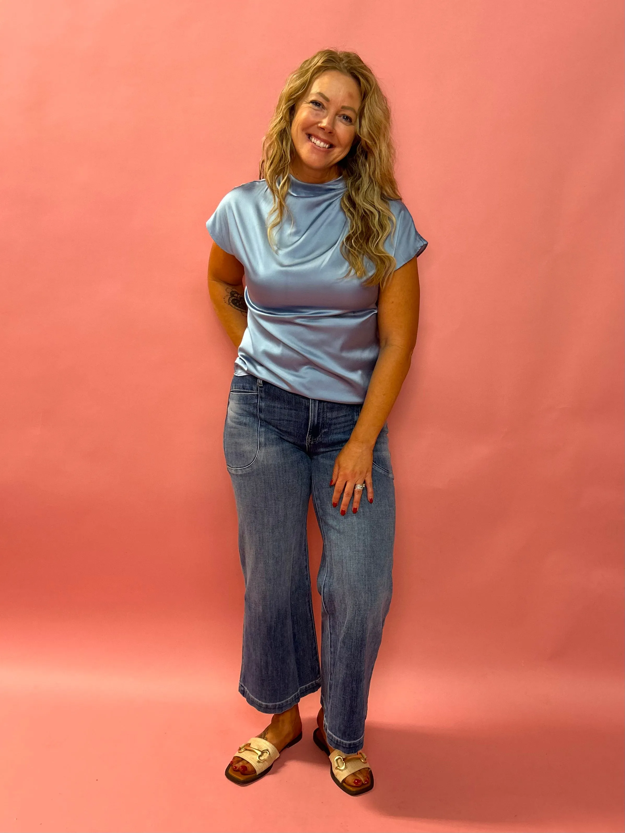 Vintage Vib Meg High Rise Wide Leg